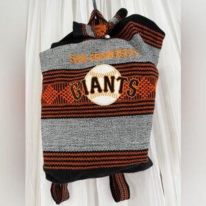 San Francisco Giants Boho Woven Backpack Drawstring Festival Bag